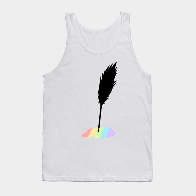 Quill and Ink Tank Top by pikocatari